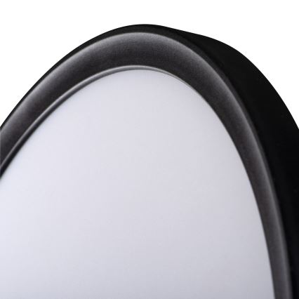 Φωτιστικό οροφής μπάνιου LED AZPO LED/22W/230V διάμετρος 42 cm IP54 μαύρο