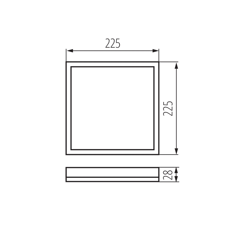 Φωτιστικό οροφής μπάνιου LED AZPO LED/12,3W/230V IP54 λευκό