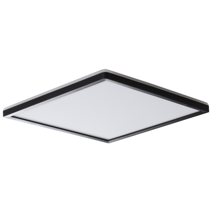 Φωτιστικό οροφής μπάνιου LED AZPO LED/22W/230V 42x42 cm IP54 μαύρο