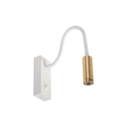 Ευλύγιστη επιτραπέζια λάμπα LED TONIL LED/3,3W/230V λευκή/χρυσή
