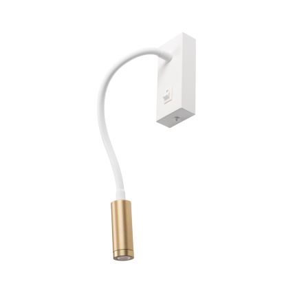 Ευλύγιστη επιτραπέζια λάμπα LED TONIL LED/3,3W/230V λευκή/χρυσή