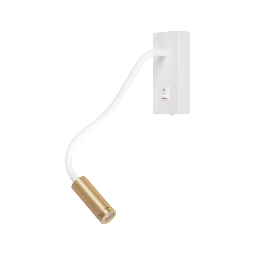 Ευλύγιστη επιτραπέζια λάμπα LED TONIL LED/3,3W/230V λευκή/χρυσή