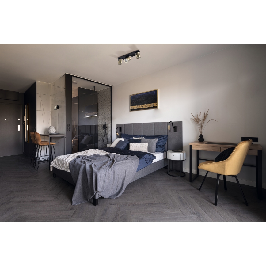 Ευλύγιστη LED λάμπα TONIL LED/3,3W/230V μαύρη/χρυσή