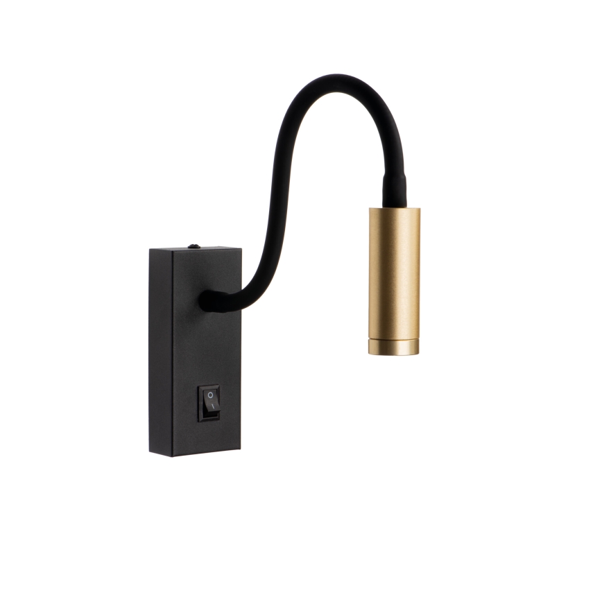 Ευλύγιστη LED λάμπα TONIL LED/3,3W/230V μαύρη/χρυσή