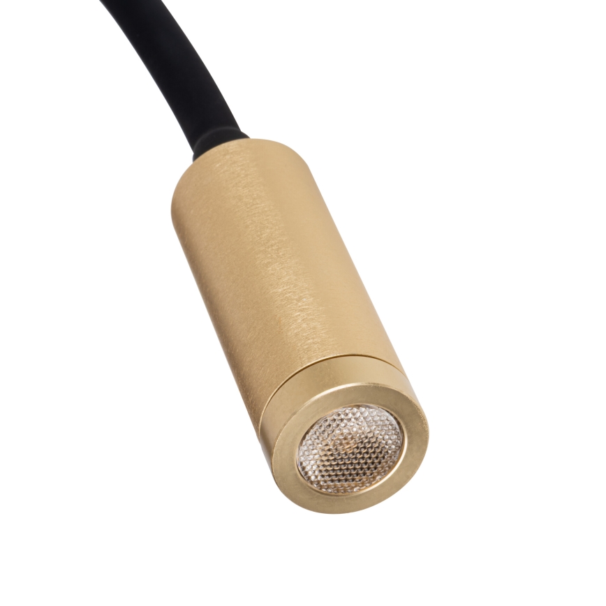 Ευλύγιστη LED λάμπα TONIL LED/3,3W/230V μαύρη/χρυσή