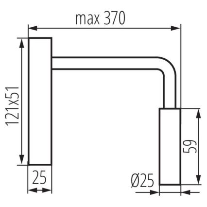 Ευέλικτο φωτιστικό LED TONIL LED/2,7W/230V μαύρο