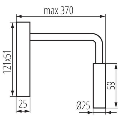 Λάμπα τοίχου LED TONIL LED/2,7W/230V λευκό