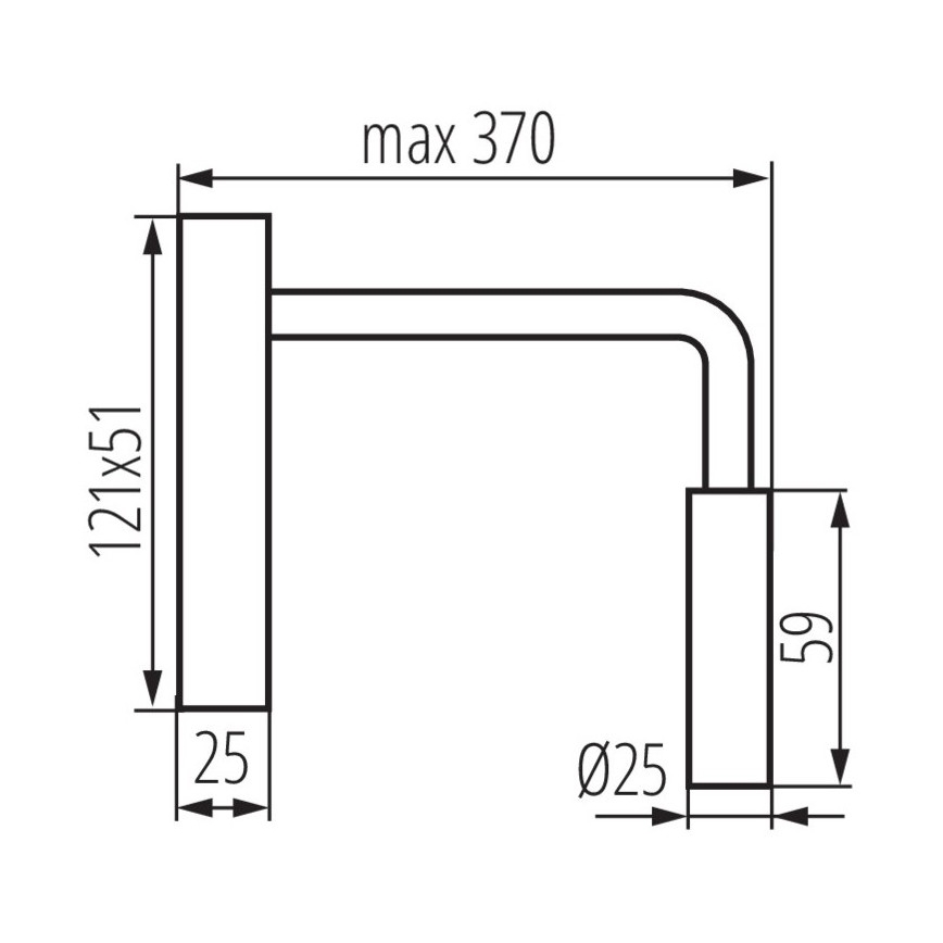 Λάμπα τοίχου LED TONIL LED/2,7W/230V λευκό