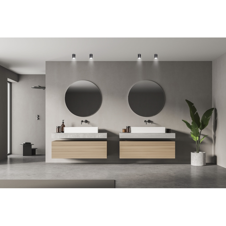 Kanlux 33361 - Φωτιστικό σποτ εξωτερικού χώρου AQILO 1xGU10/7W/230V IP65 μαύρο