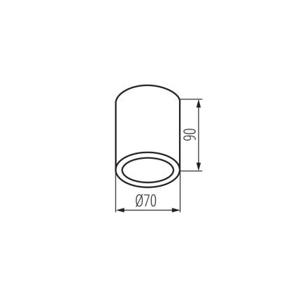 Εξωτερικό φωτιστικό σποτ AQILO 1xGU10/7W/230V IP65 μαύρο
