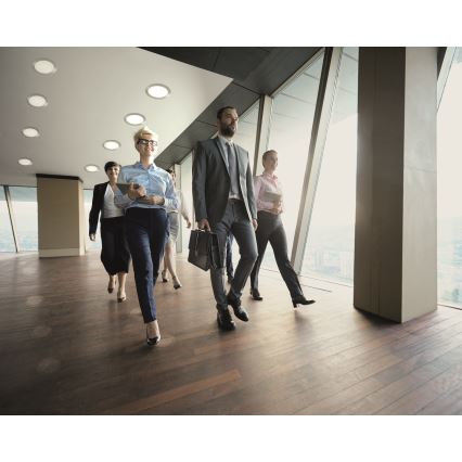 LED Χωνευτό φωτιστικό μπάνιου ROUNDA LED/6W/230V IP44 μαύρο