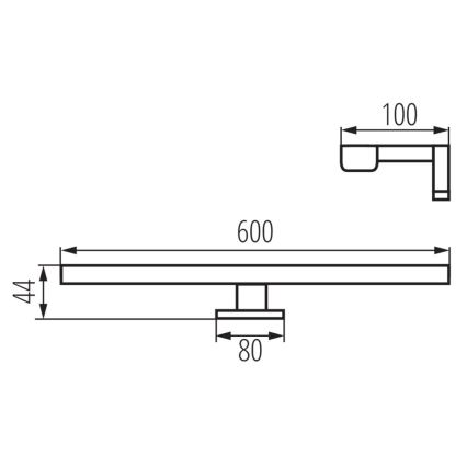 Φωτιστικό καθρέφτη μπάνιου LED ASTIM LED/12W/230V IP44 λευκό