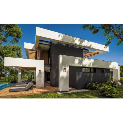 Επιτοίχιο φωτιστικό εξωτερικού χώρου VIMO 1xE27/15W/230V IP44 χαλκός