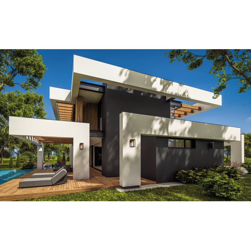 Επιτοίχιο φωτιστικό εξωτερικού χώρου VIMO 1xE27/15W/230V IP44 χαλκός