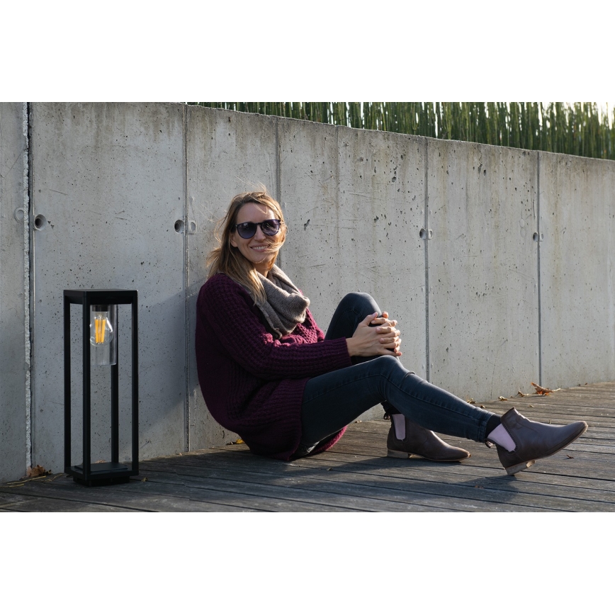 Λάμπα εξωτερικού χώρου VIMO 1xE27/15W/230V 50 cm IP44 μαύρο