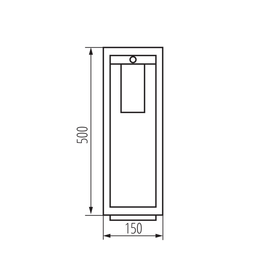 Λάμπα εξωτερικού χώρου με αισθητήρα VIMO 1xE27/15W/230V 50 cm IP44 χαλκός
