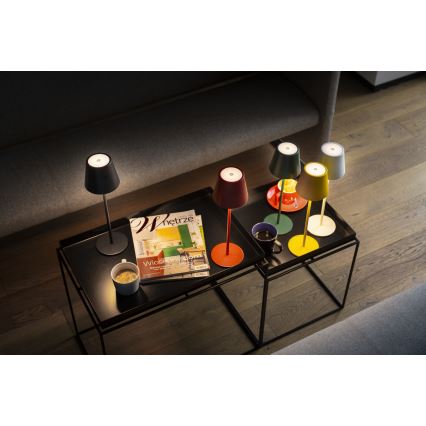 LED Dimmable επαναφορτιζόμενο επιτραπέζιο φωτιστικό	 INITA LED/1,2W/1800 mAh IP54 κόκκινο