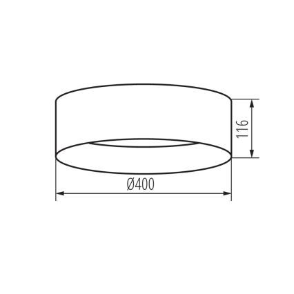 Φωτιστικό οροφής LED RIFA LED/17,5W/230V 4000K λευκό