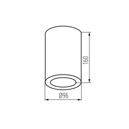 Φωτιστικό σποτ μπάνιου AQILO 1xE27/20W/230V IP65 μαύρο