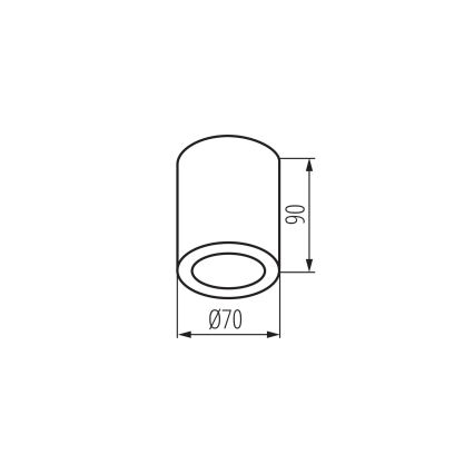 Εξωτερικό φωτιστικό σποτ AQILO 1xGU10/7W/230V IP65 μπεζ