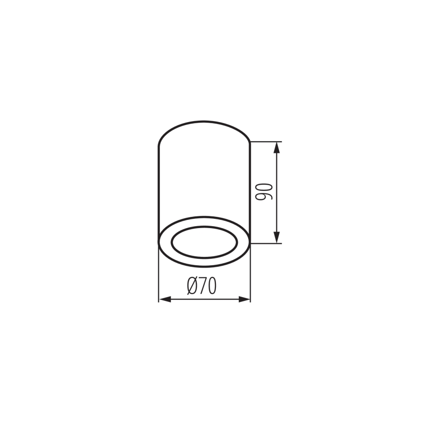 Εξωτερικό φωτιστικό σποτ AQILO 1xGU10/7W/230V IP65 μπεζ
