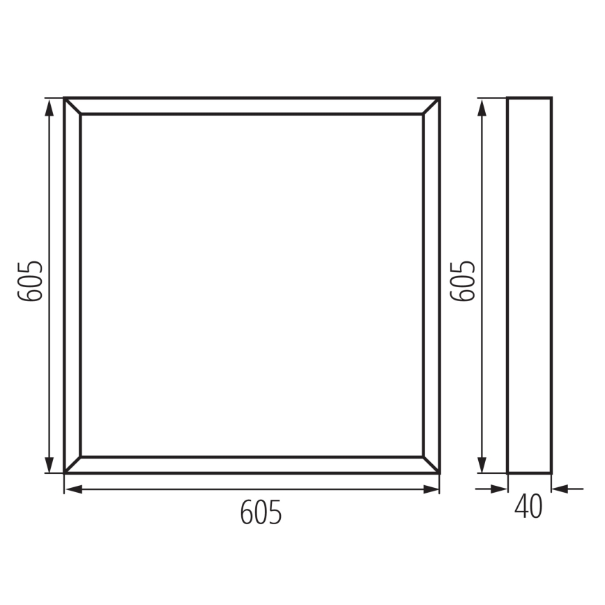 Πάνελ πλαφονιέρα LED BLINGO LED/34W/230V 4000K 60x60 cm