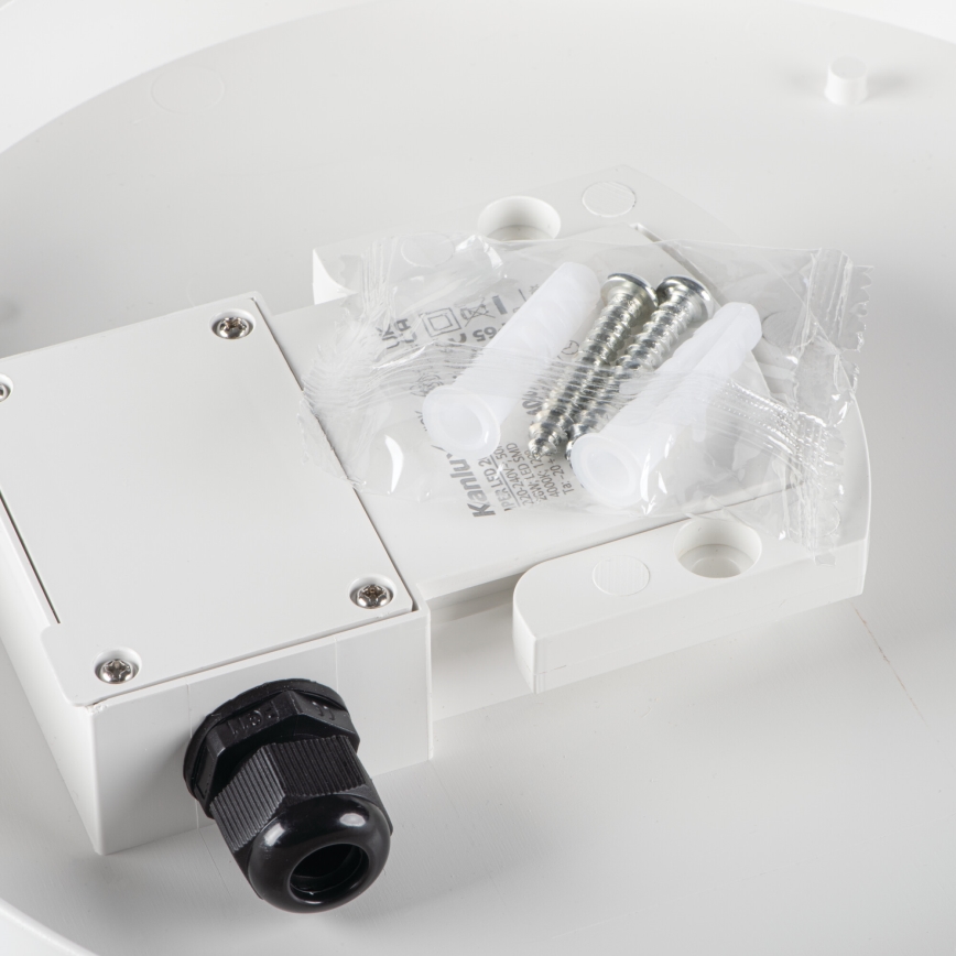 Φωτιστικό εργασίας οροφής LED IPER LED/26W/230V IK10 IP65 στρογγυλό λευκό