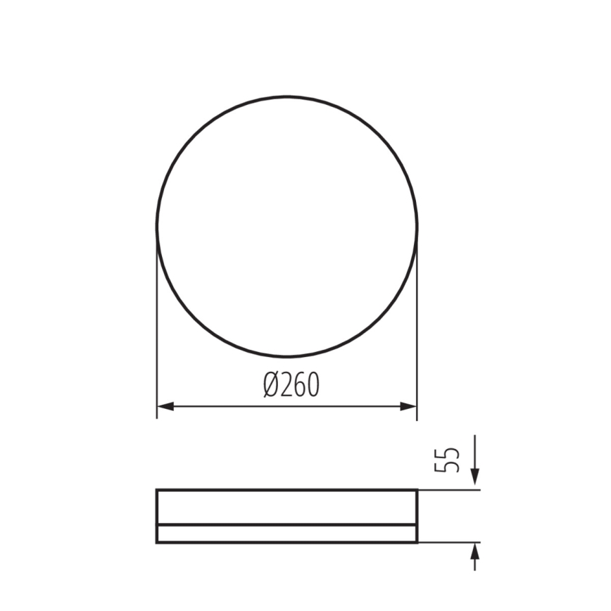 Φωτιστικό εργασίας οροφής LED IPER LED/26W/230V IK10 IP65 στρογγυλό λευκό