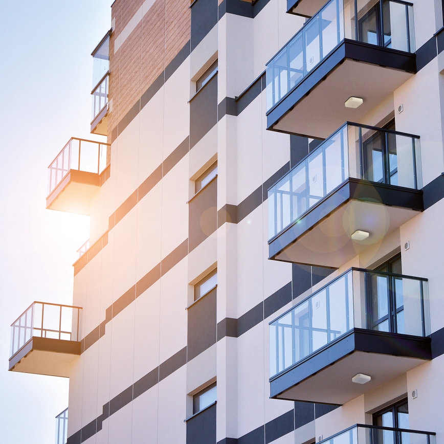 Φωτιστικό εργασίας οροφής LED IPER LED/19W/230V IK10 IP65 γωνιακό λευκό