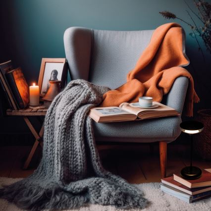 Kanlux 37311 - Φορητό επαναφορτιζόμενο LED φωτιστικό με ρύθμιση φωτεινότητας FLUXY LED/1,7W/1800 mAh IP44 μαύρο