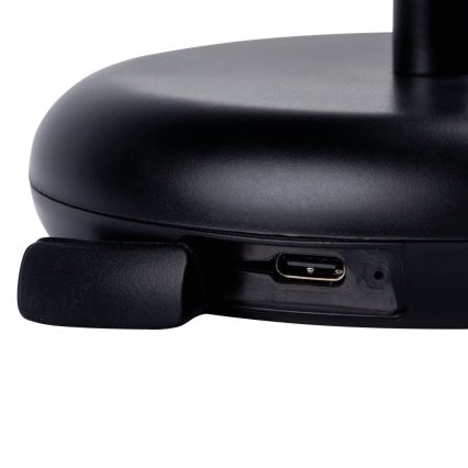Kanlux 37311 - Φορητό επαναφορτιζόμενο LED φωτιστικό με ρύθμιση φωτεινότητας FLUXY LED/1,7W/1800 mAh IP44 μαύρο