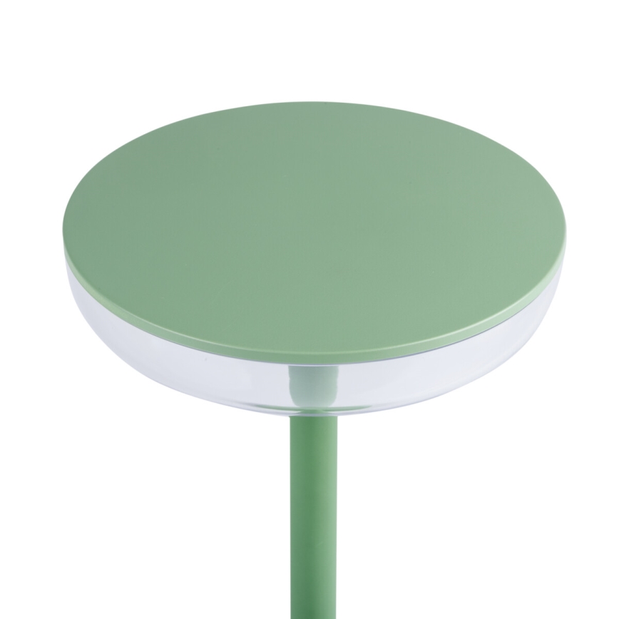 Kanlux 37313- LED Φωτιστικό επαναφορτιζόμενο με ρύθμιση φωτεινότητας FLUXY LED/1,7W/1800 mAh IP44 πράσινο