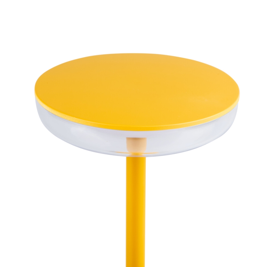 Kanlux 37314 - LED Dimmable επαναφορτιζόμενο φωτιστικό FLUXY LED/1,7W/1800 mAh IP44 κίτρινο