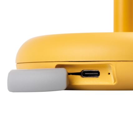 Kanlux 37314 - Φορητός επαναφορτιζόμενος LED φωτισμός FLUXY LED/1,7W/1800 mAh IP44 κίτρινο με ρύθμιση φωτεινότητας