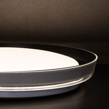Φωτιστικό οροφής LED NIFU LED/17,8W/230V διάμετρος 43 cm λευκό/μαύρο