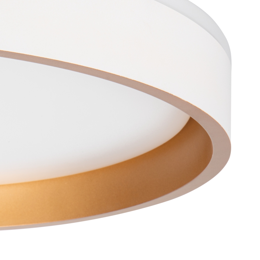 Φωτιστικό οροφής LED SOLN LED/17,5W/230V διάμετρος 38 cm λευκό/χρυσό