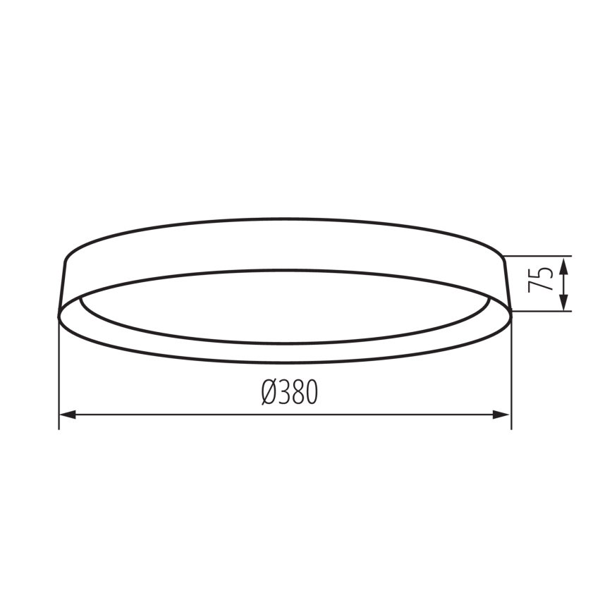 Φωτιστικό οροφής LED SOLN LED/17,5W/230V διάμετρος 38 cm λευκό/χρυσό