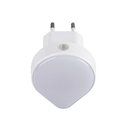 Kanlux 37396 - LED Dimming orientation φωστικό με αισθητήρα σούρουπου για πρίζα ULOV LED/0,5W/230V λευκό