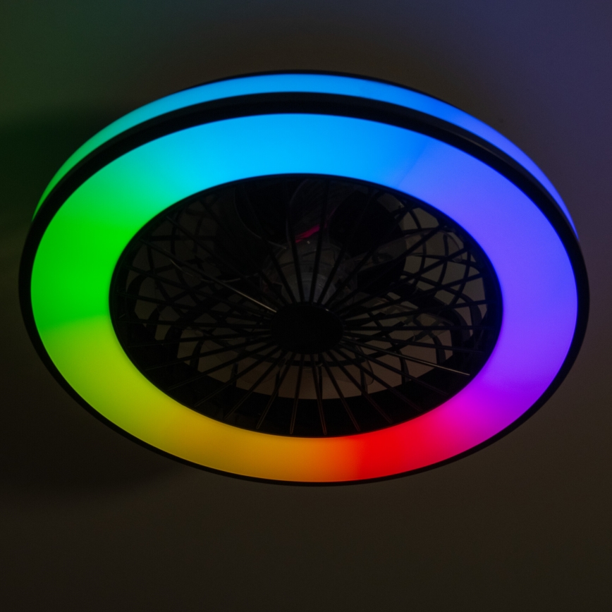 LED RGBW Φωτιστικό οροφής dimmable με ανεμιστήρα PLAVE LED/48W/230V 3000/4000/6500K + τηλεχειριστήριο