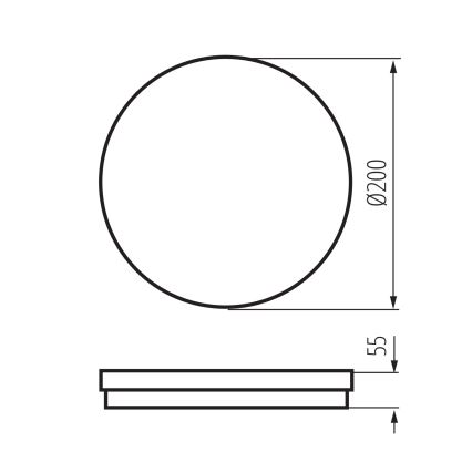 Φωτιστικό οροφής εξωτερικού χώρου LED BENO E LED/12W/230V 3000/4000/6500K διάμετρος 20 cm IP65 λευκό