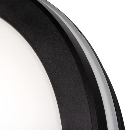 Φωτιστικό οροφής εξωτερικού χώρου LED BENO E LED/12W/230V 3000/4000/6500K διάμετρος 20 cm IP65 μαύρο
