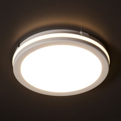 Φωτιστικό οροφής εξωτερικού χώρου LED BENO E LED/20W/230V 3000/4000/6500K διάμετρος 20 cm IP65 λευκό