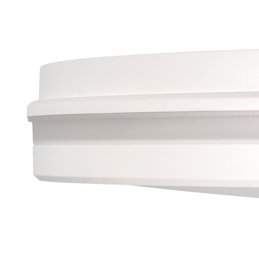 Φωτιστικό οροφής εξωτερικού χώρου LED BENO E LED/20W/230V 3000/4000/6500K διάμετρος 20 cm IP65 λευκό