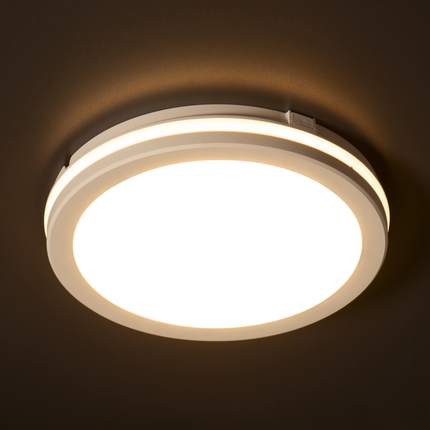Φωτιστικό οροφής εξωτερικού χώρου LED BENO E LED/40W/230V 3000/4000/6500K διάμετρος 40 cm IP65 λευκό
