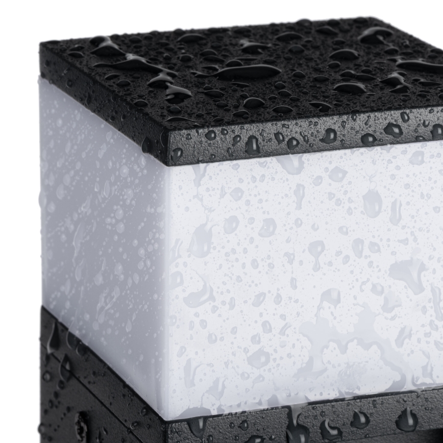 Φωτιστικό εξωτερικού χώρου με 2 πρίζες DASTEN 1xG9/11W/230V 50 cm IP44 μαύρο