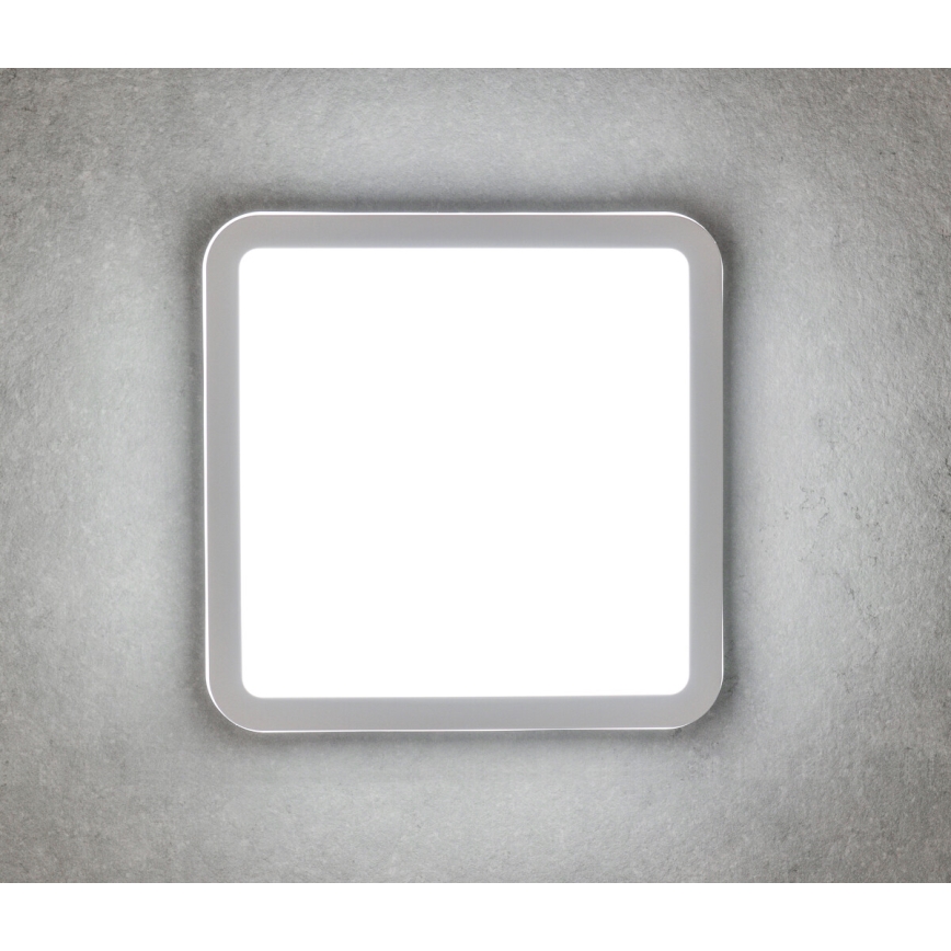 Φωτιστικό οροφής εξωτερικού χώρου LED με αισθητήρα κίνησης BENO LED/12/18W/230V 3000/3500/4000K IP65 λευκό γωνιακός