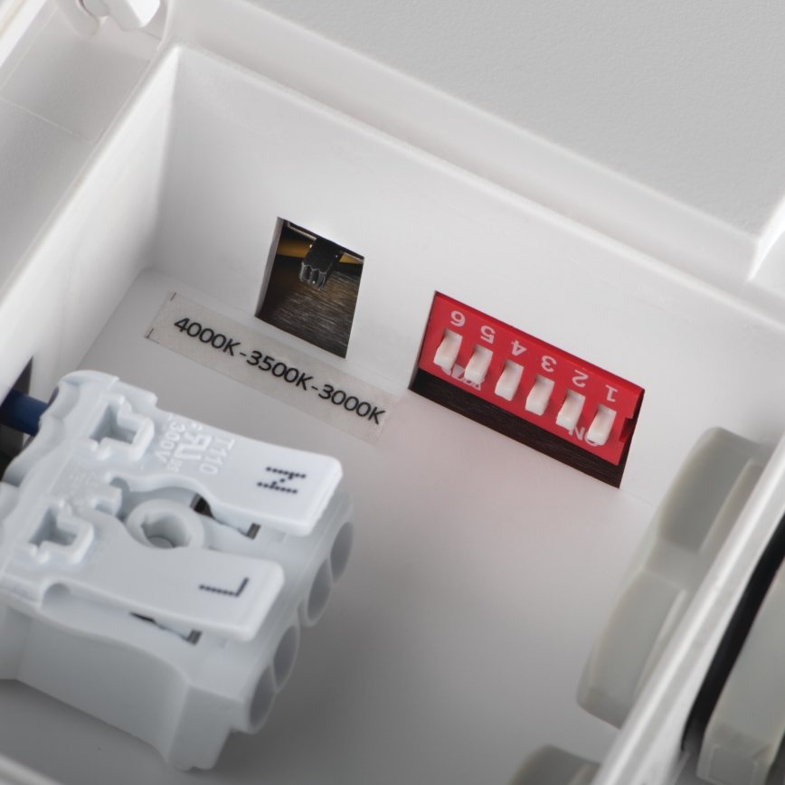 Φωτιστικό οροφής εξωτερικού χώρου LED με αισθητήρα κίνησης BENO LED/12/18W/230V 3000/3500/4000K IP65 λευκό στρογγυλό