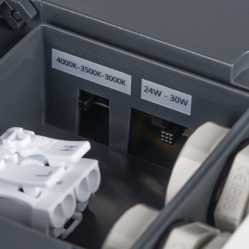 Φωτιστικό οροφής εξωτερικού χώρου LED BENO LED/24/30W/230V 3000/3500/4000K IP65 ανθρακί γωνιακό