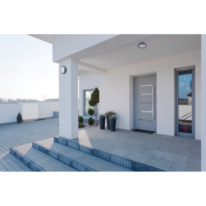 Φωτιστικό οροφής εξωτερικού χώρου LED BENO LED/24/30W/230V 3000/3500/4000K IP65 ανθρακί στρογγυλό