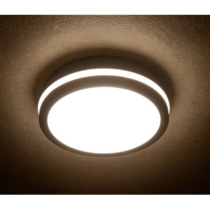 Φωτιστικό οροφής εξωτερικού χώρου LED BENO LED/24/30W/230V 3000/3500/4000K IP65 ανθρακί στρογγυλό